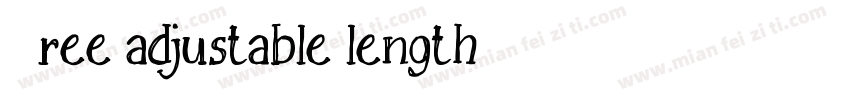 Free adjustable length字体转换